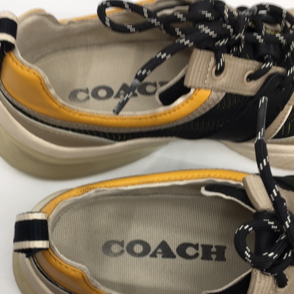 Coach Citysole Runner Style # G5087 Black and Yellow Athletic Sneakers Sz 10.5 M - Picture 14 of 16